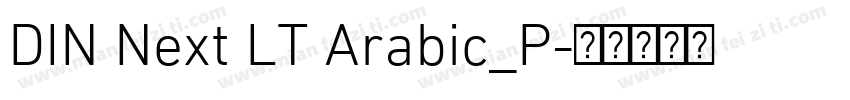 DIN Next LT Arabic_P字体转换